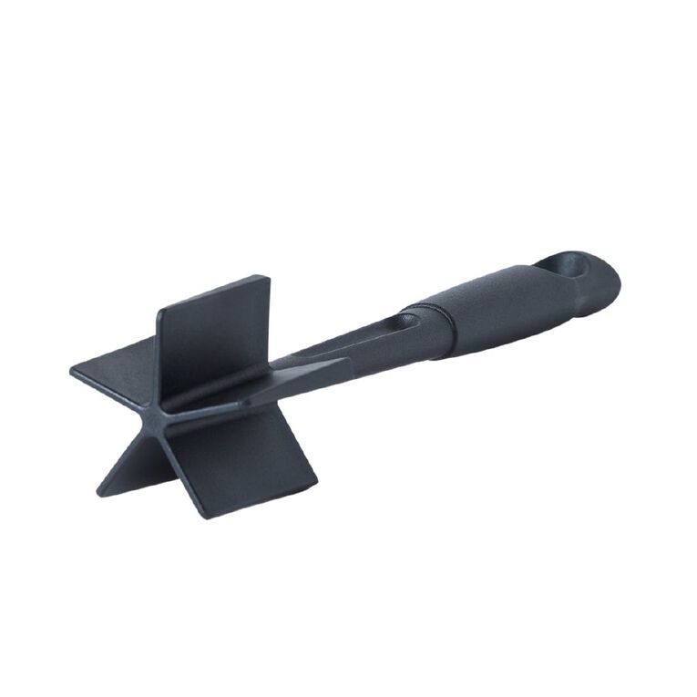 Living & Co Mince Masher Black, , hi-res