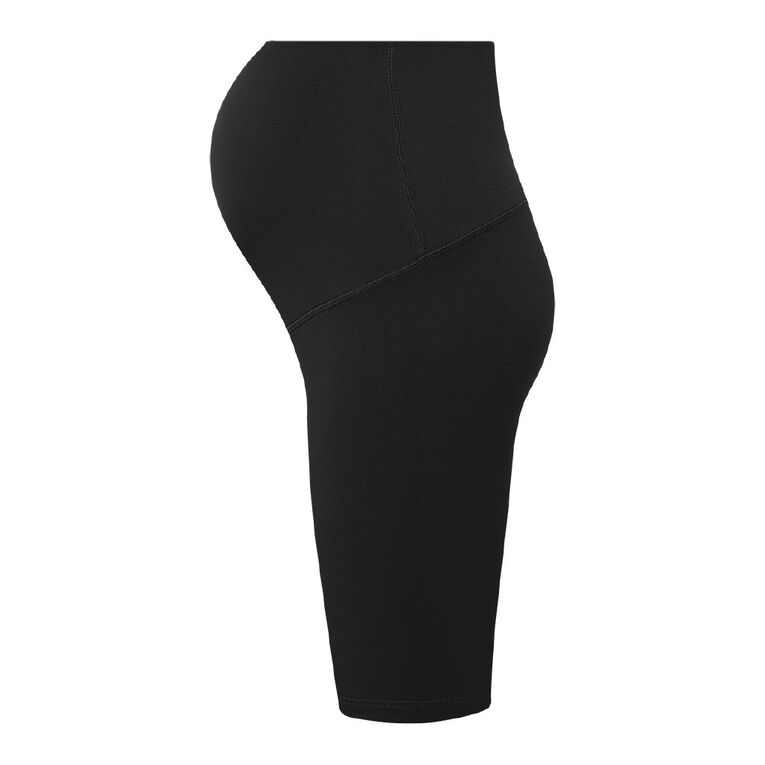 H&H Maternity Stretch Bike Shorts, Black, hi-res