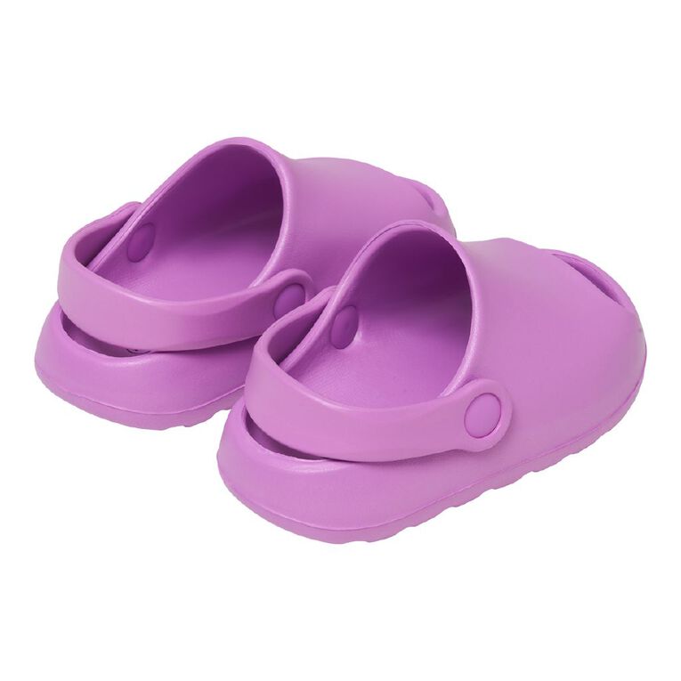 Young Original Junior Kids' Moulded Slides, Purple, hi-res