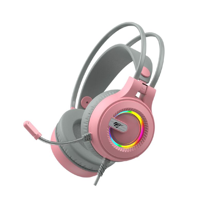 Gamenote 50mm RGB Headset Pink DBL Band H2040D Pink, , hi-res