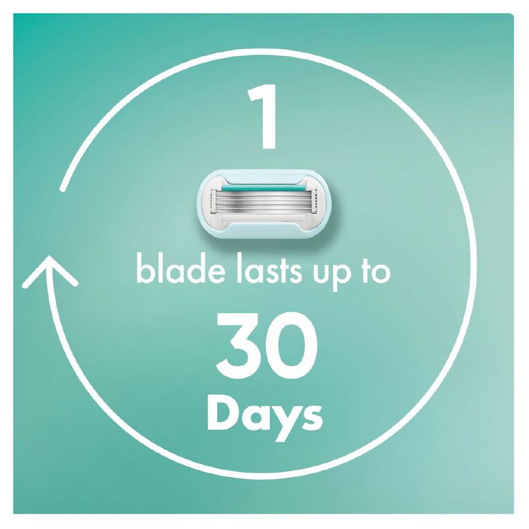 Gillette Venus Deluxe Smooth Sensitive Razor Blade 4 Pack, , hi-res
