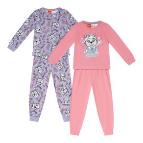 Paw Patrol Girls' Knit Pyjama Set 2 Pack