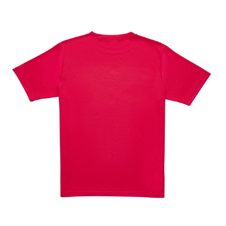 Schooltex Adults' Plain Breezeway Tee, Red Mid, hi-res