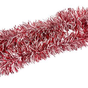 Wonderland Tinsel Two Tone Red/White 3m