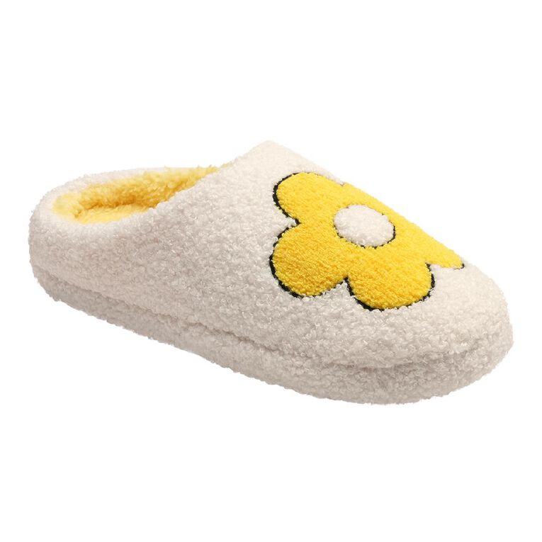 H&H Women's Novelty Fun Slippers, White, hi-res
