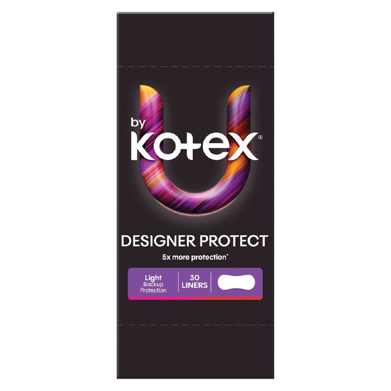 U By Kotex Printed Design Protect Liners 30 Pack, , hi-res