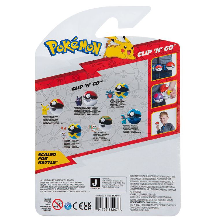 Pokemon Clip n Go Ball Assorted, , hi-res