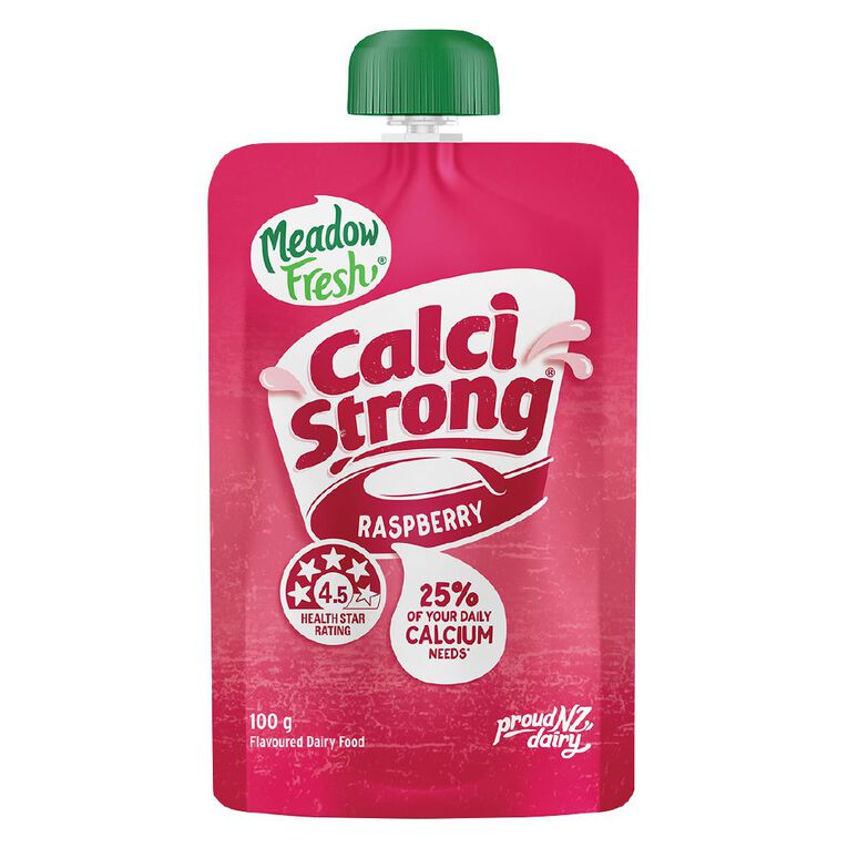 Meadow Fresh Calci Strong Dairy Food Raspberry 100g