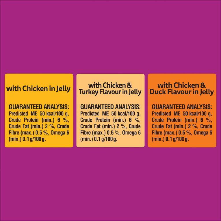 Whiskas Wet Cat Food Chicken Mixed Favourites In Jelly 18x85g Box, , hi-res