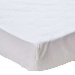 Living & Co Fitted Microfibre Sheet White King