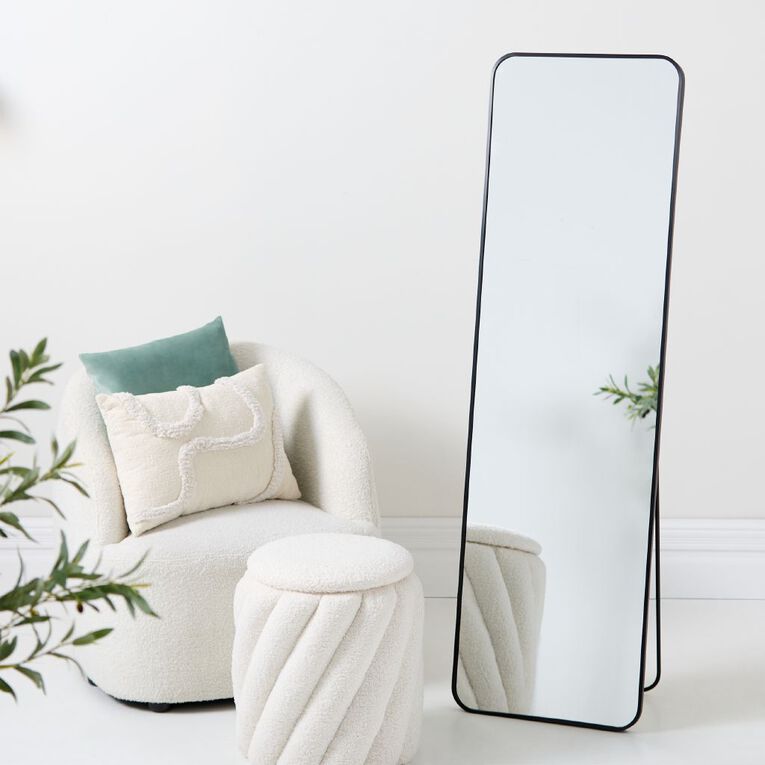 Living & Co Standing Mirror Black, , hi-res
