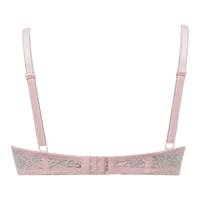 H&H Women's Poppy Lace Contour Bra, Pink Mid, hi-res