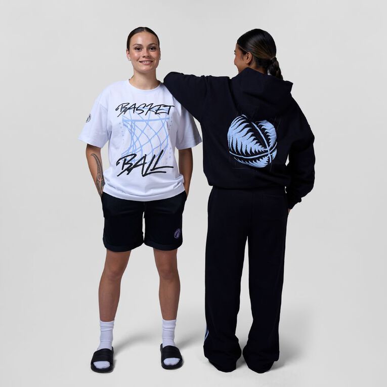 Basketball NZ Graphic Tee, White, hi-res