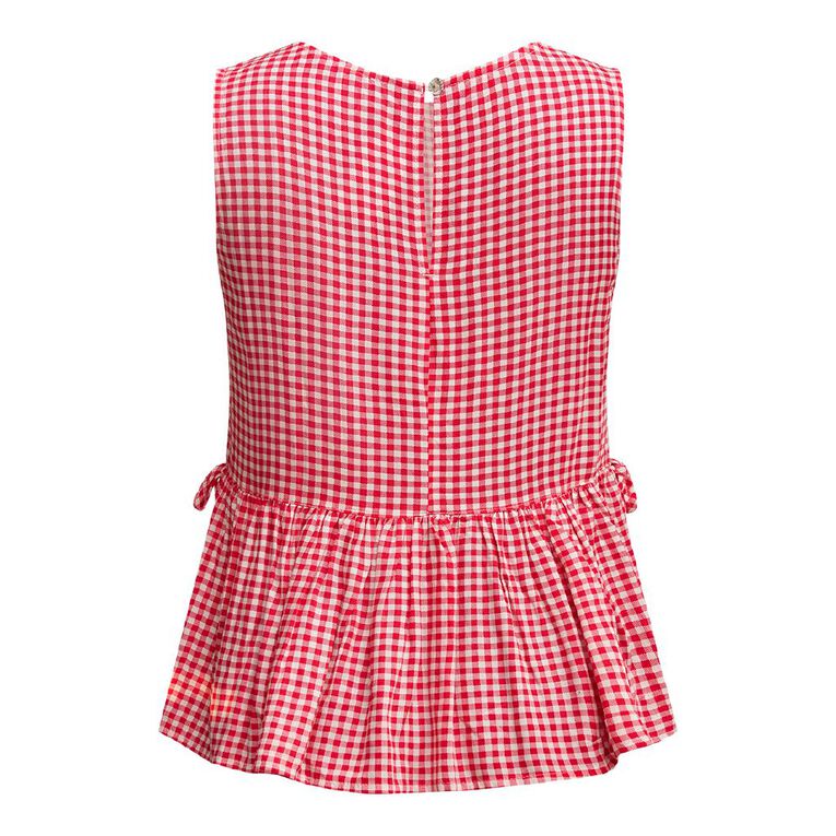 H&H Women's Side Tie Tank, Red, hi-res