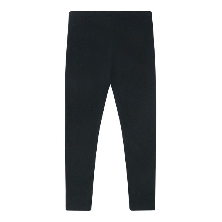 Young Original Plain Full Length Leggings, Black, hi-res