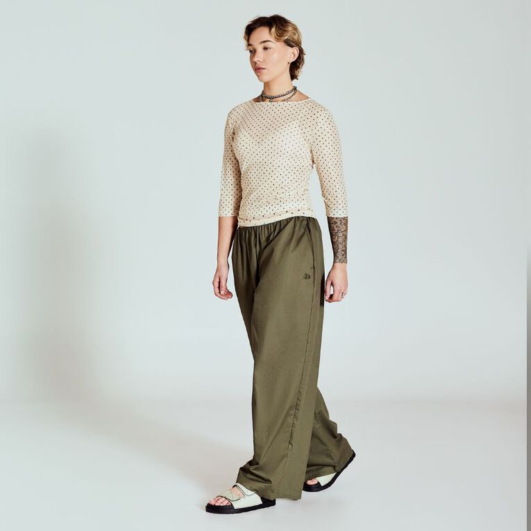 BRDRLESS Mila Mesh 3/4 Sleeve Top, Yellow Light, hi-res