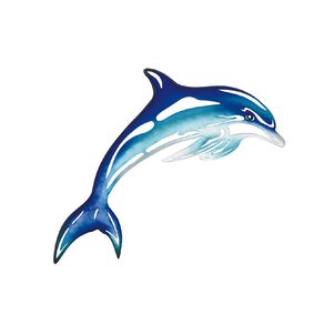 Kiwi Garden Metal Dolphin Wall Art 39cm x 21cm