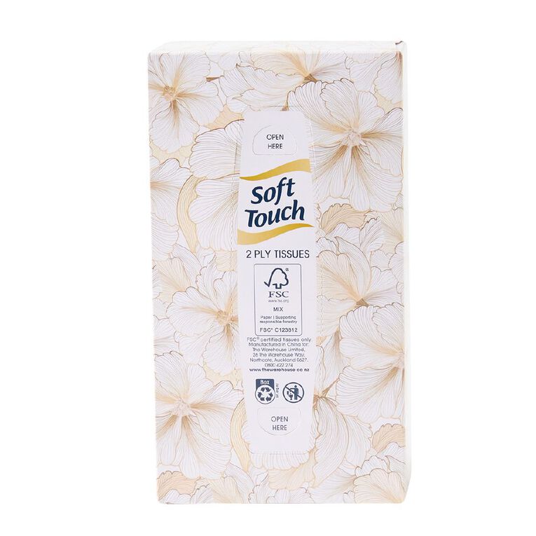 Soft Touch Facial Tissues 2-Ply 120 Pack, , hi-res