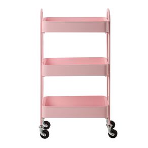 Living & Co Eva 3 Tier Metal Trolley Pink