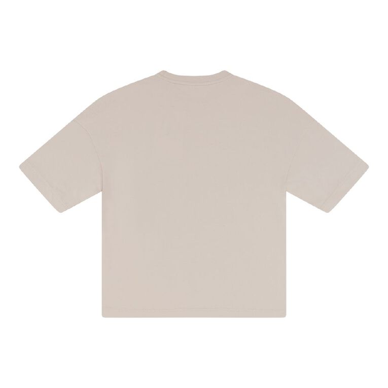 Young Original Urban Academy Short Sleeve Boxy Tee, Brown Light, hi-res