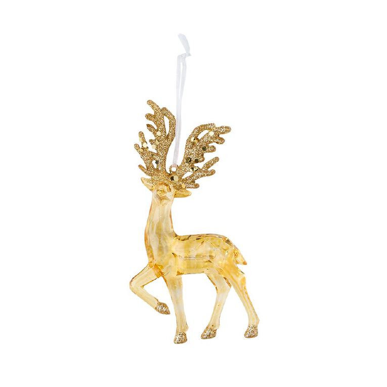 Wonderland Joyful Tidings Reindeer Christmas Tree Decoration Assorted, , hi-res