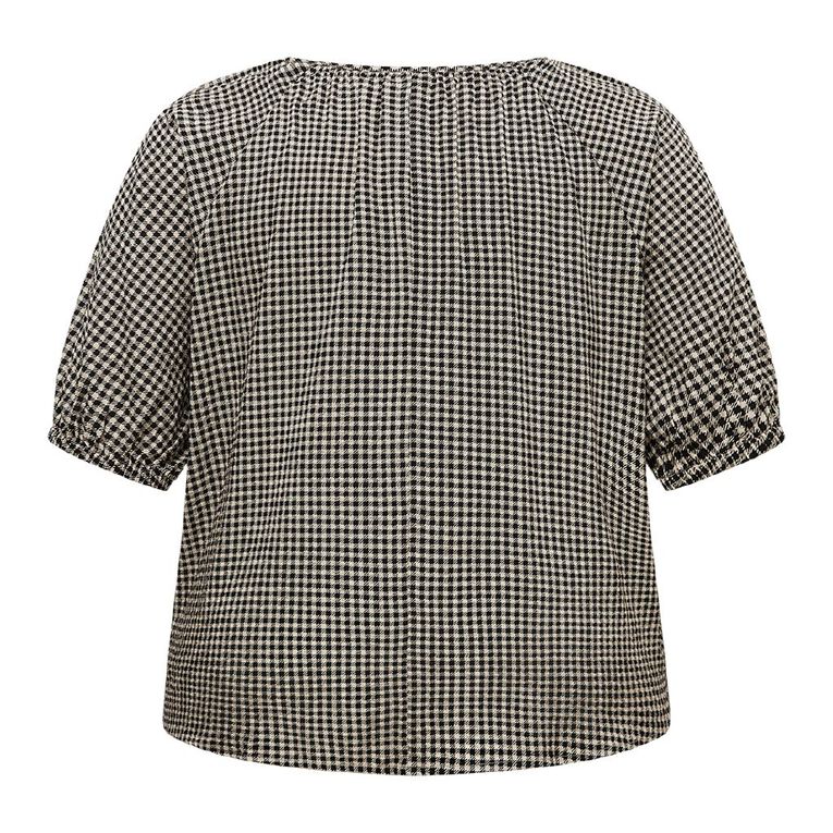 H&H Curve Women's Tie Front Blouse, , hi-res