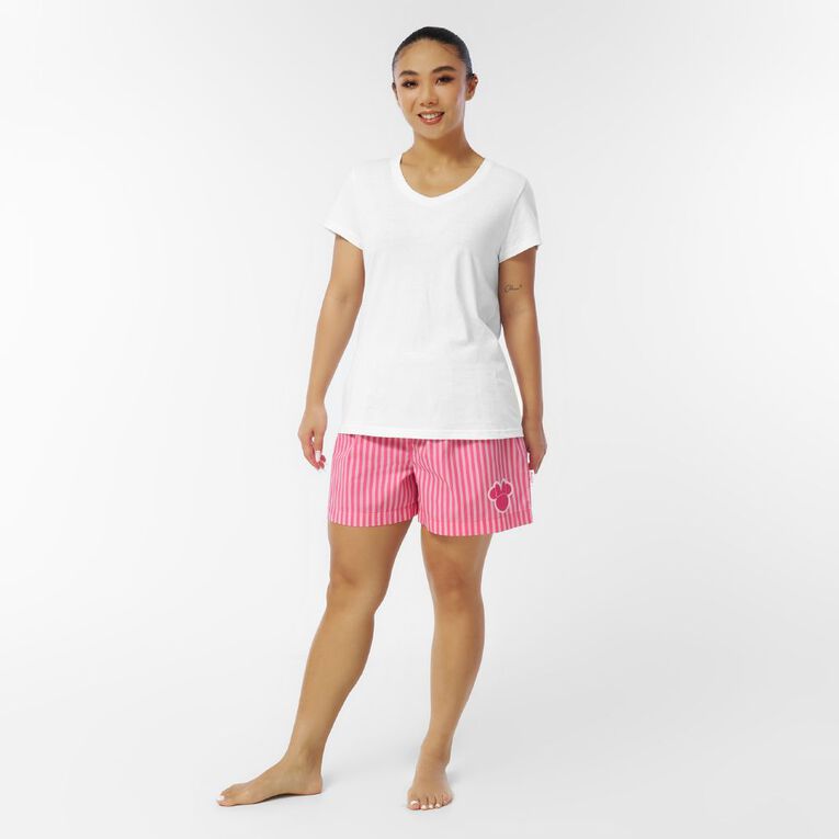 Minnie Mouse Women's Woven Boxer Shorts, Pink Mid, hi-res