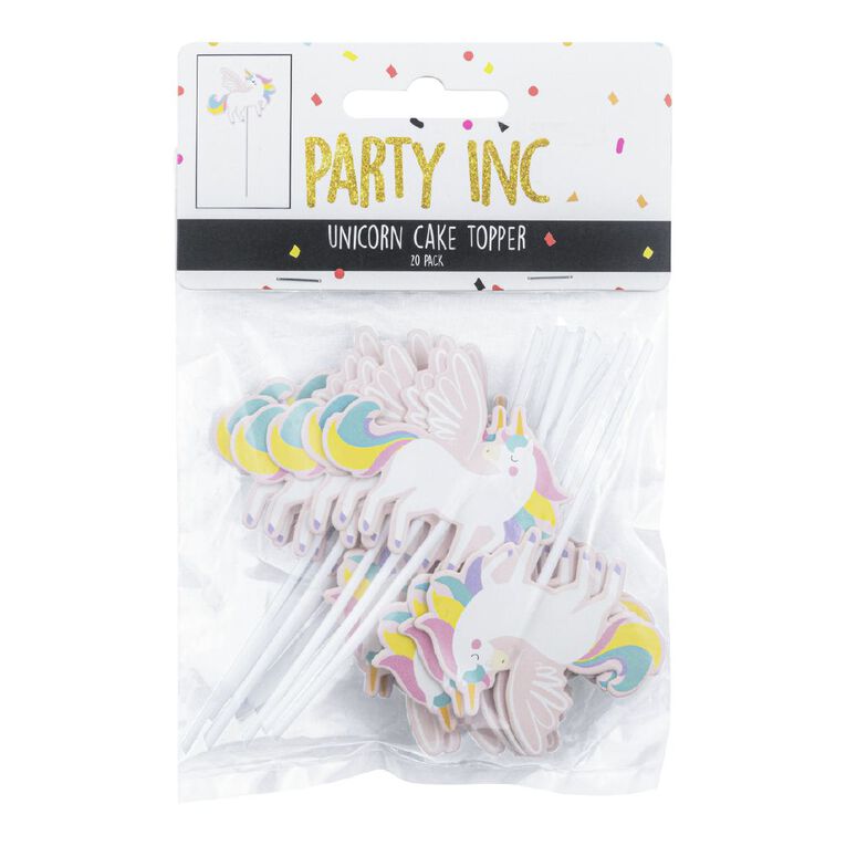 Party Inc Unicorn Cake Topper, , hi-res