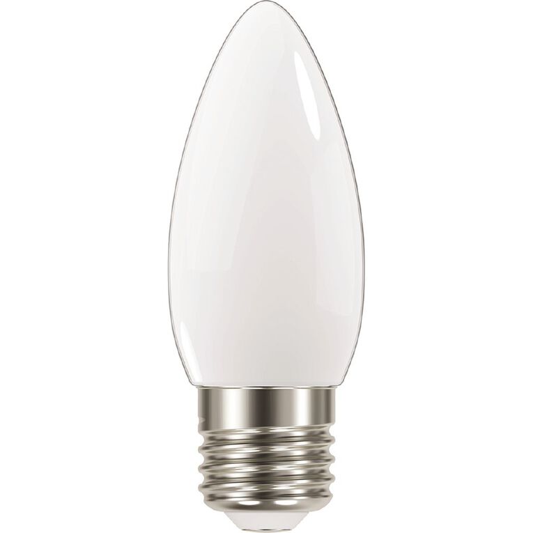 General Electric E27 LED Dimmable Candle 4.8W Warm Light Bulb White, , hi-res
