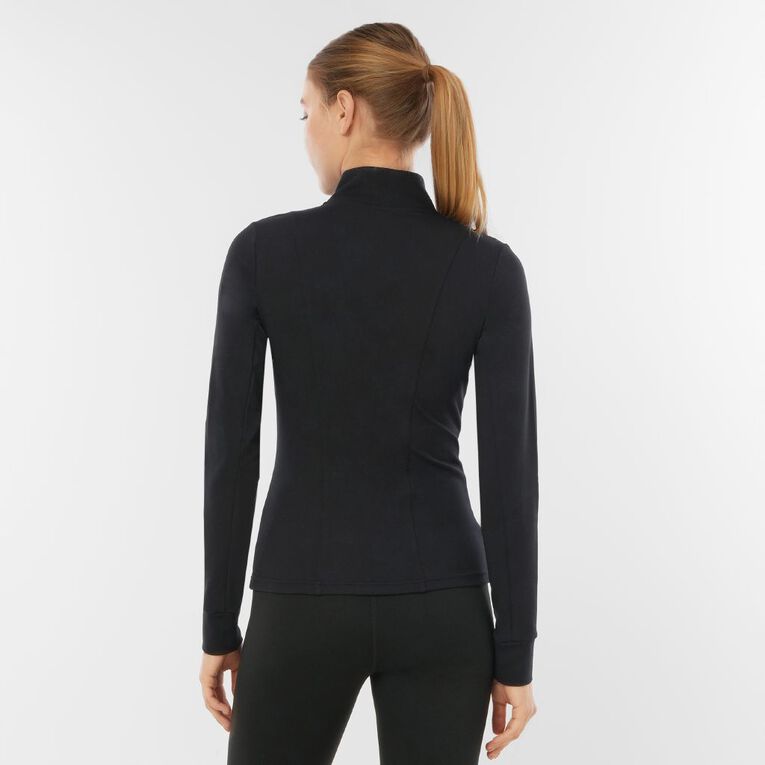 Active Intent Women's Super Soft Zip Jacket, Black, hi-res