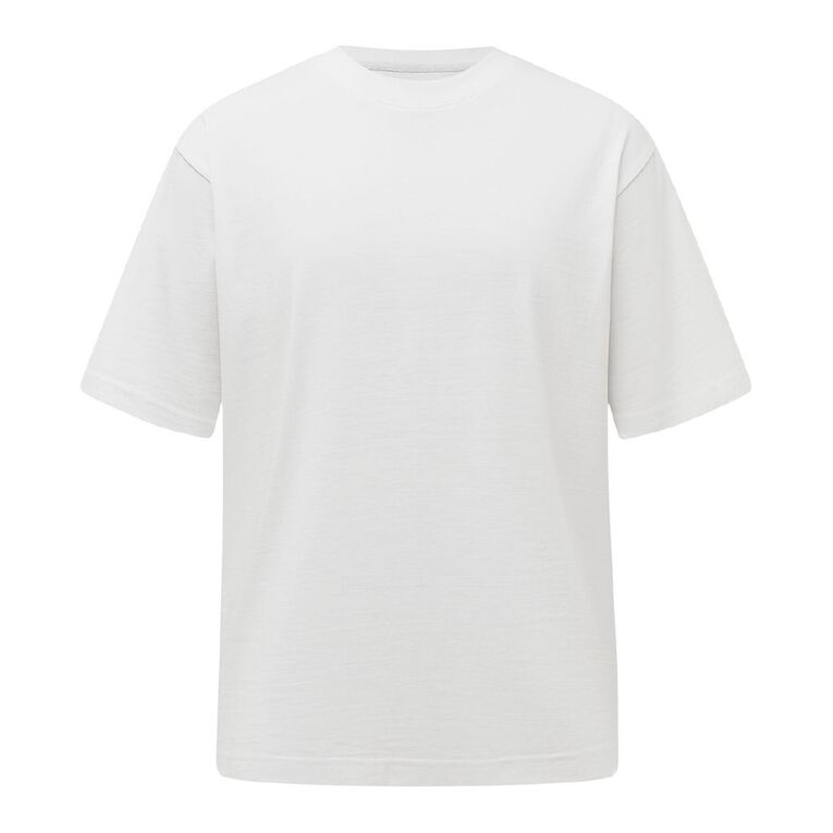 Garage Men's Heavyweight Boxy Tee, White, hi-res