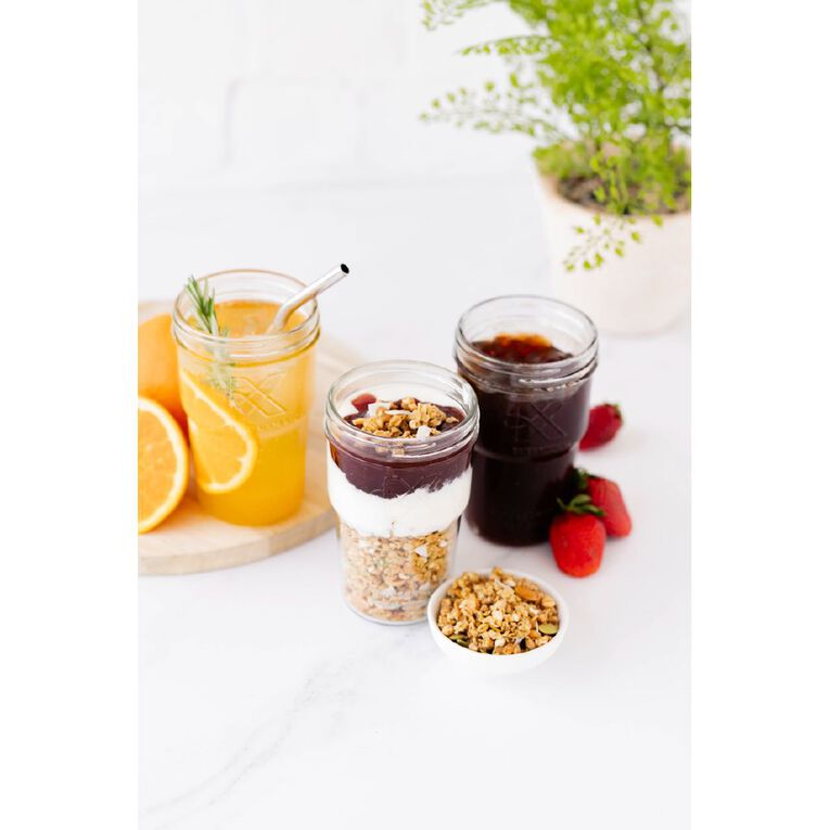 Kate's Kitchen Embossed Nesting Preserving Jar 450ml, , hi-res