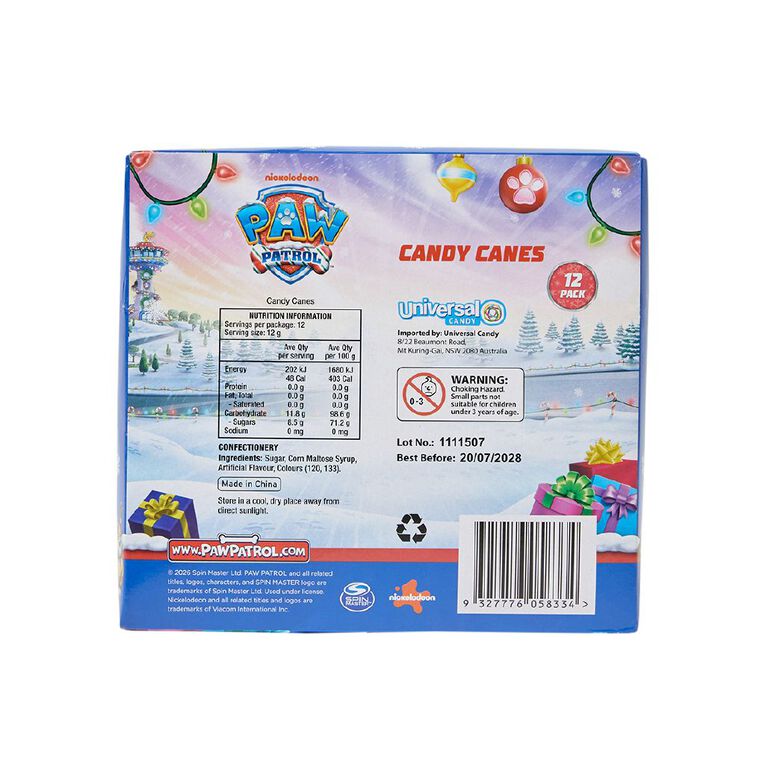 Paw Patrol Candy Canes, , hi-res