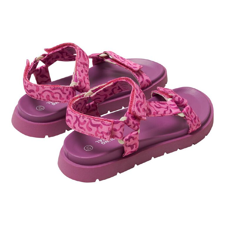 Young Original Senior Kids' Quinny Sandals, Purple, hi-res