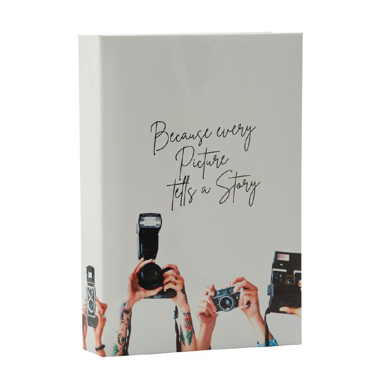 Living & Co Photo Album 300 Pockets 4in x 6in Black The Warehouse