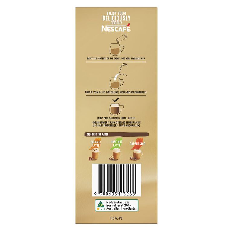 Nescafe Coffee Sachets Vanilla 26 Pack, , hi-res