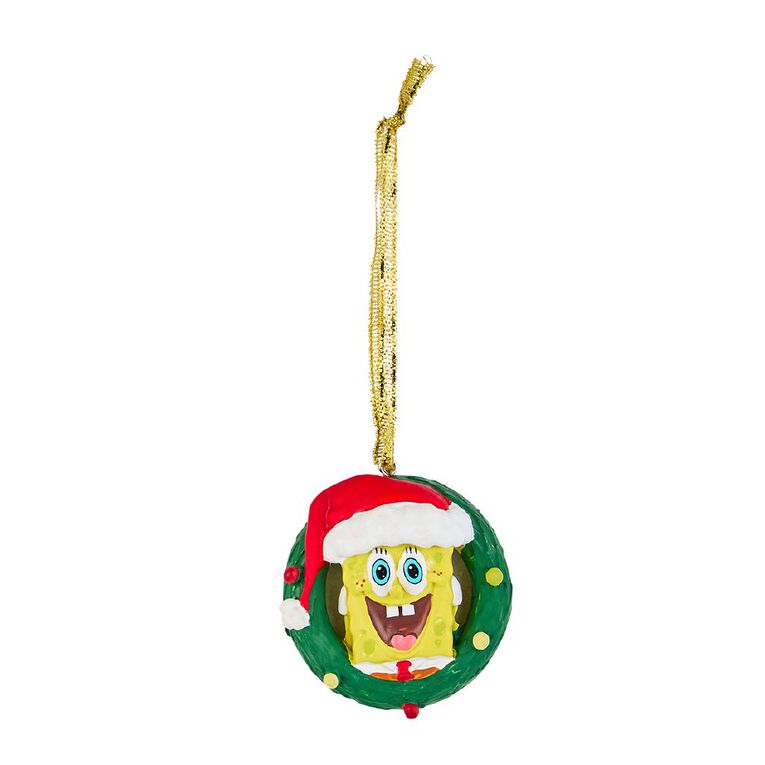 SpongeBob 3D Wreath Christmas Tree Decoration, , hi-res