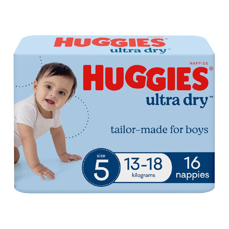 Huggies Boys' Convenience Nappy Walker Size 5 13-18kg 16 Pack, , hi-res