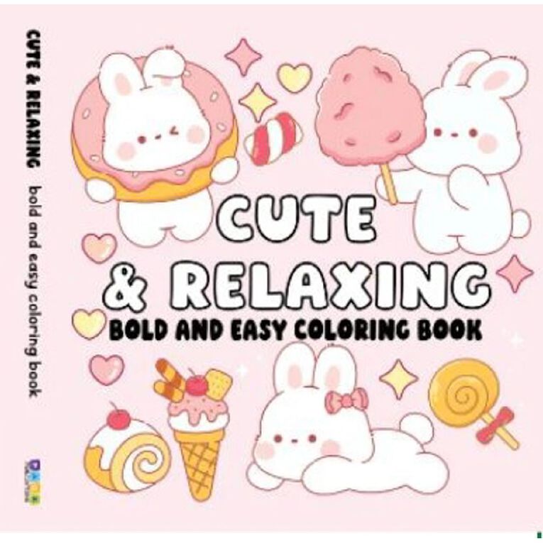Bold And Easy Coloring Book: Cute & Relaxing, , hi-res