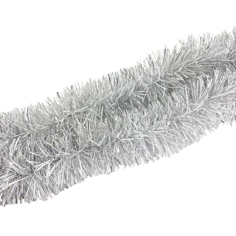 Wonderland Tinsel Two Tone Silver 3m, , hi-res