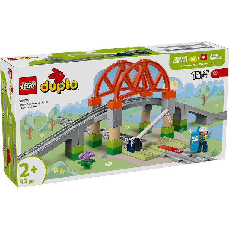 LEGO DUPLO Train Bridge and Tracks Expansion Set 10426, , hi-res