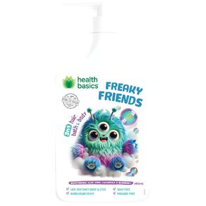 Health Basics Wash Freaky Friends Bubblegum 3 In 1 950ml