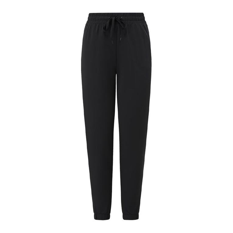 Active Intent Women's Stretch Woven Joggers, Black, hi-res