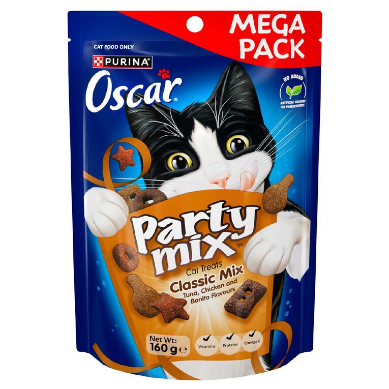 Oscar Party Mix Classics Cat Treats 160g, , hi-res