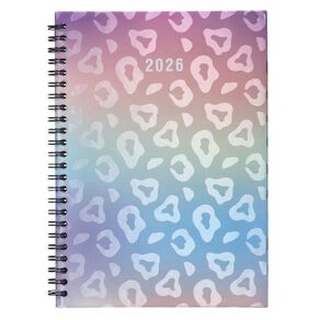 WS 2026 Diary A5 Week to View Spiral Animal Print