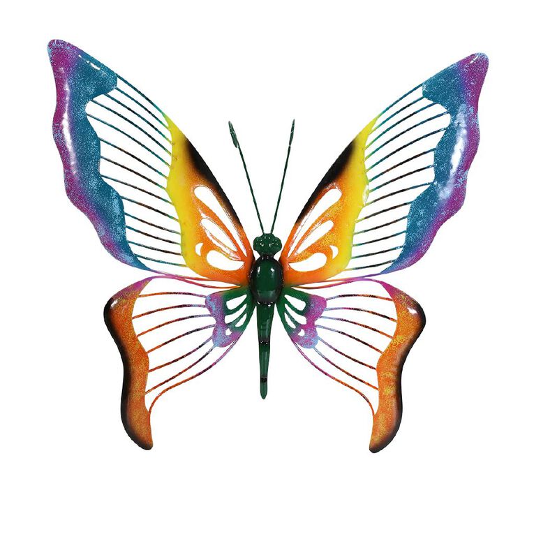 Kiwi Garden Metal Butterfly Wall Art 42cm x 43cm, , hi-res
