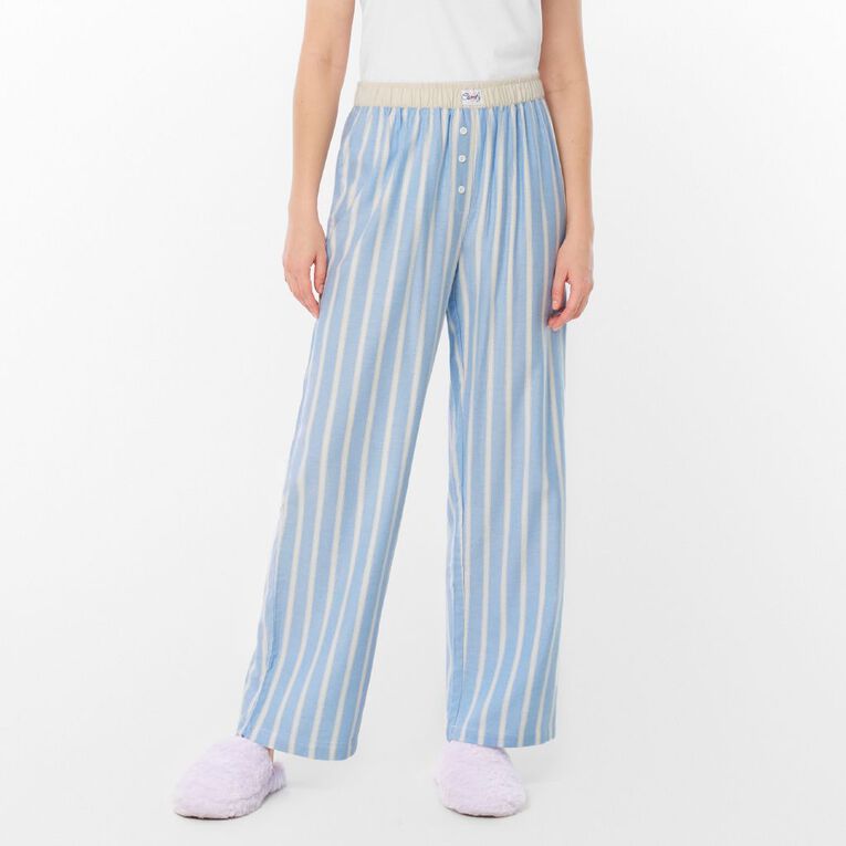 H&H Women's Boyfriend Flanelette Sleep Pants, Blue Light, hi-res