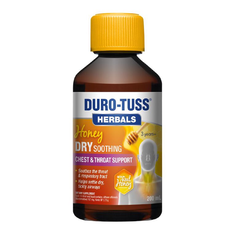 Duro-Tuss Herbals Dry Honey Liquid 200ml, , hi-res