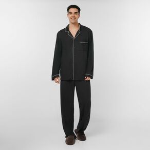 H&H Men's Comfy Button Up Pyjama Set