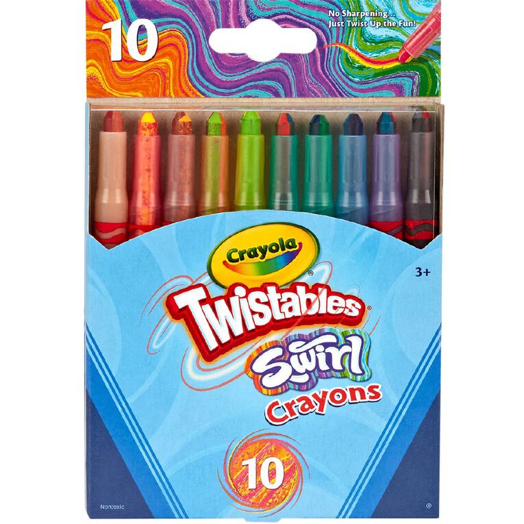 Crayola Twistable Swirls Crayons Assorted 12 Pack, , hi-res